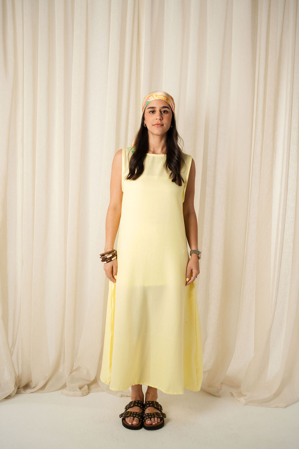 The Breezy Dress in Butter Yellow
