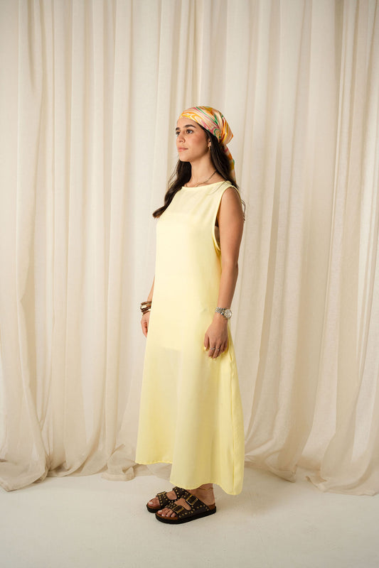 The Breezy Dress in Butter Yellow