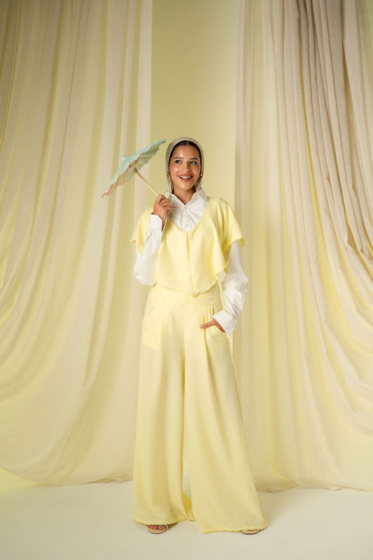 The Waves Set in BUTTER YELLOW