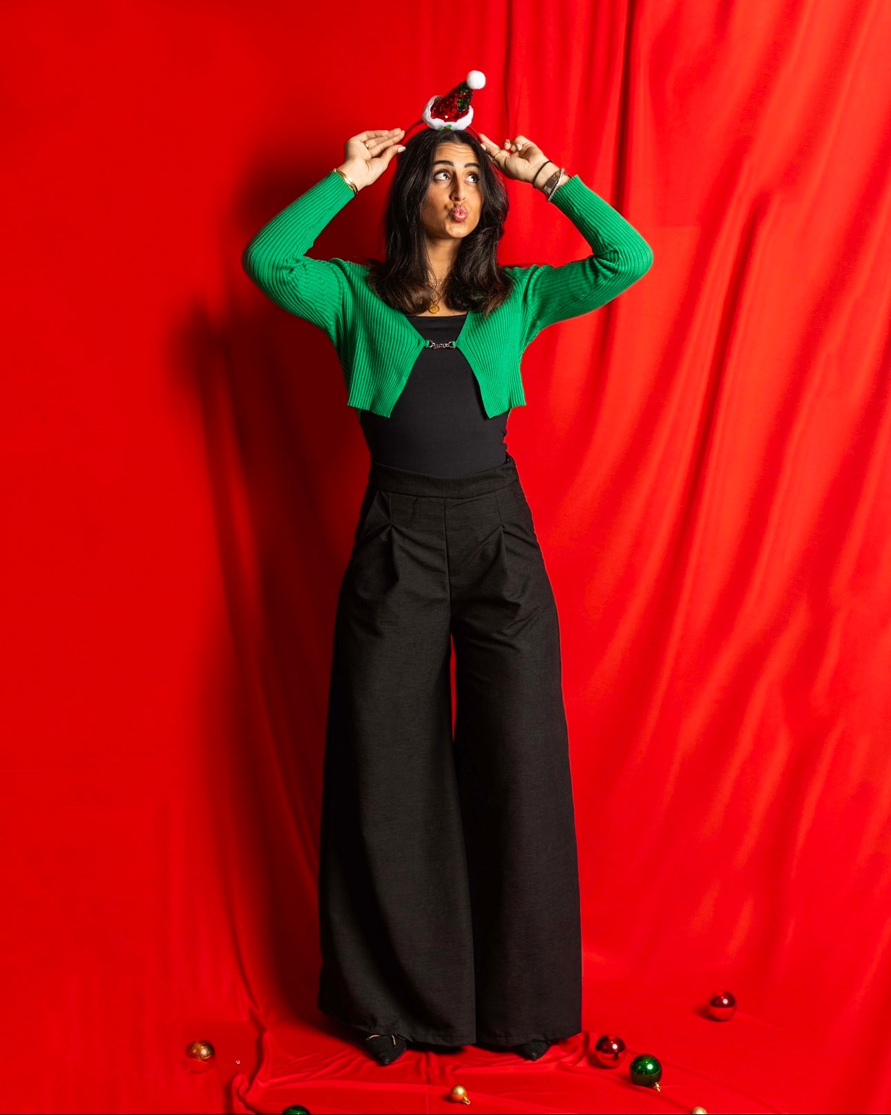 Katifa “Patte d’elephant” pants in BLACK