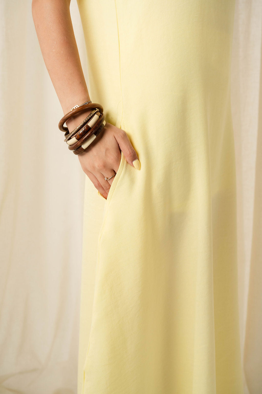 The Breezy Dress in Butter Yellow