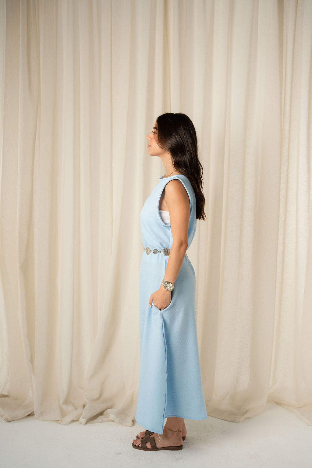 The Breezy Dress in Baby Blue