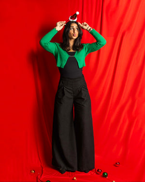 Katifa “Patte d’elephant” pants in BLACK