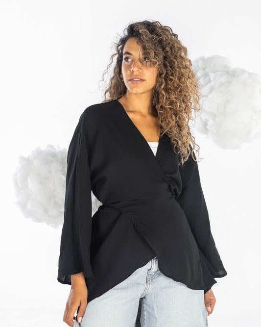 The VersaStyle Cardigan in BLACK