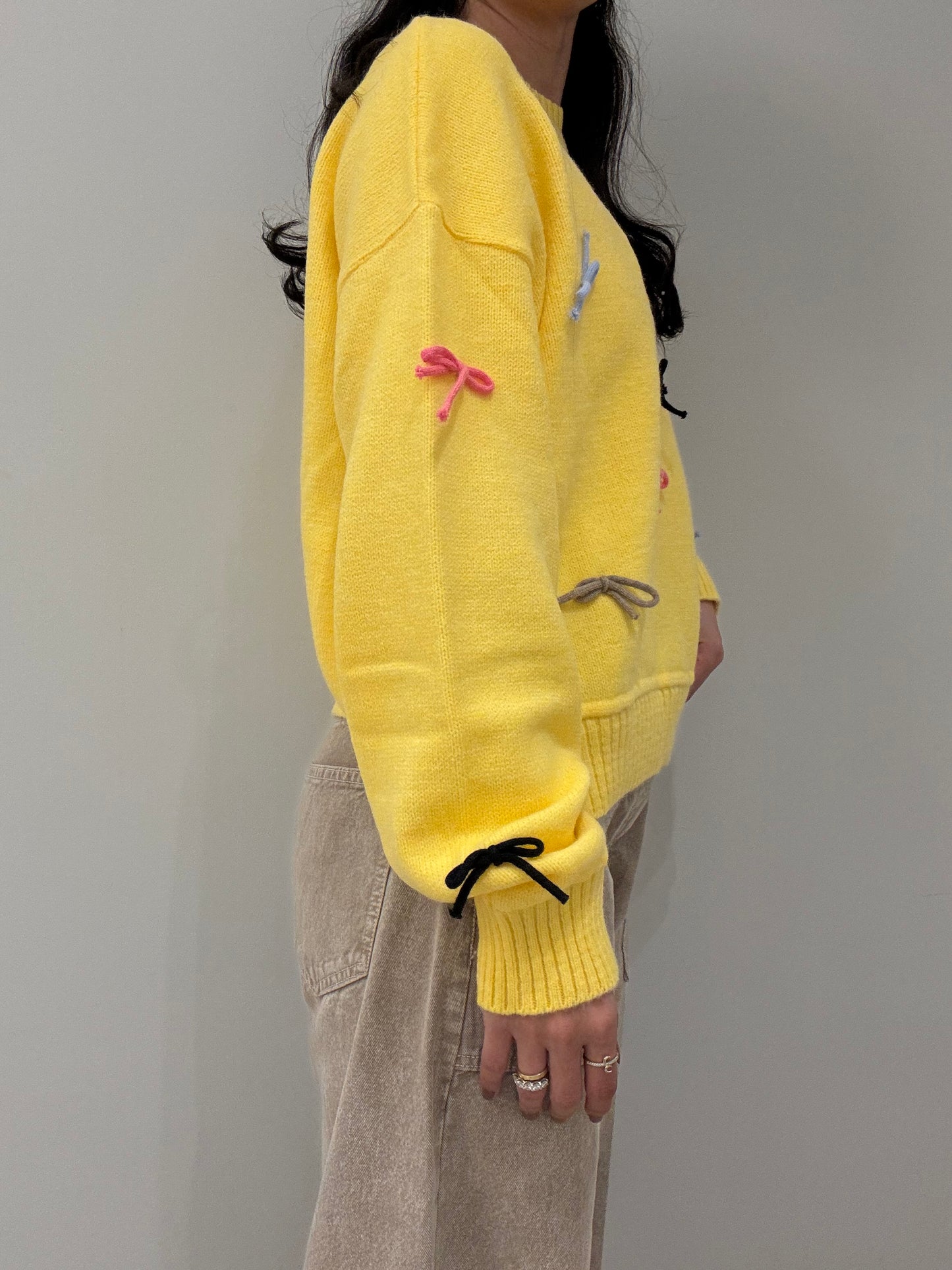 The Bows Sweater in YELLOW